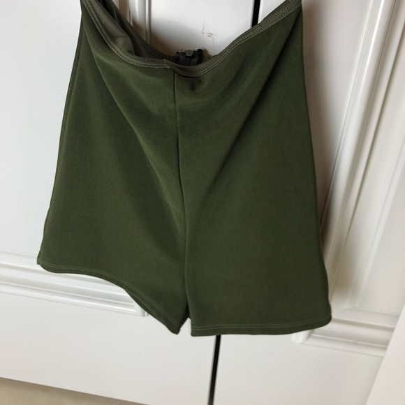 Olive High Waisted Shorts NWOT - Picture 3 of 5